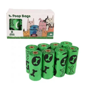 EPI Biodegradable Dog Poop Bags Disposable Eco Friendly Pet Waste Sacks for Outdoor Walking Home Use