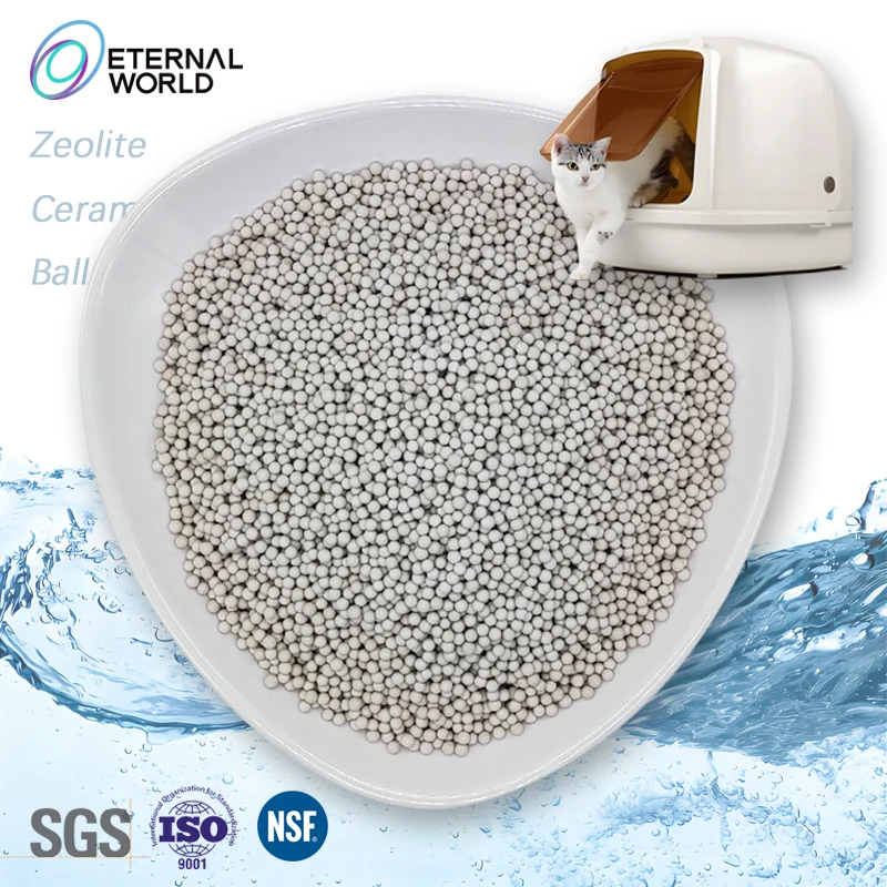 ETERNAL WORLD Zeolite Cat Litter Dust Free Odor Control Zeolite Stone Mineral Cat Litter