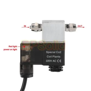 EU Plug 220V AC Aquarium Plants CO2 Magnetic Solenoid Valve Night Time Cut Fish Tank Regulator EPS 2V 08AF Control Structure