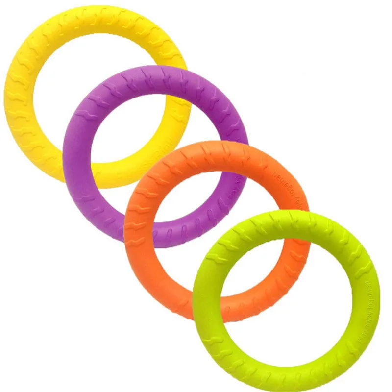EVA Dog Chew Ring Anti Wear Teeth Cleaning Soft Foam Pet Toy Durable Dog Dental Accessory ODM Accepted