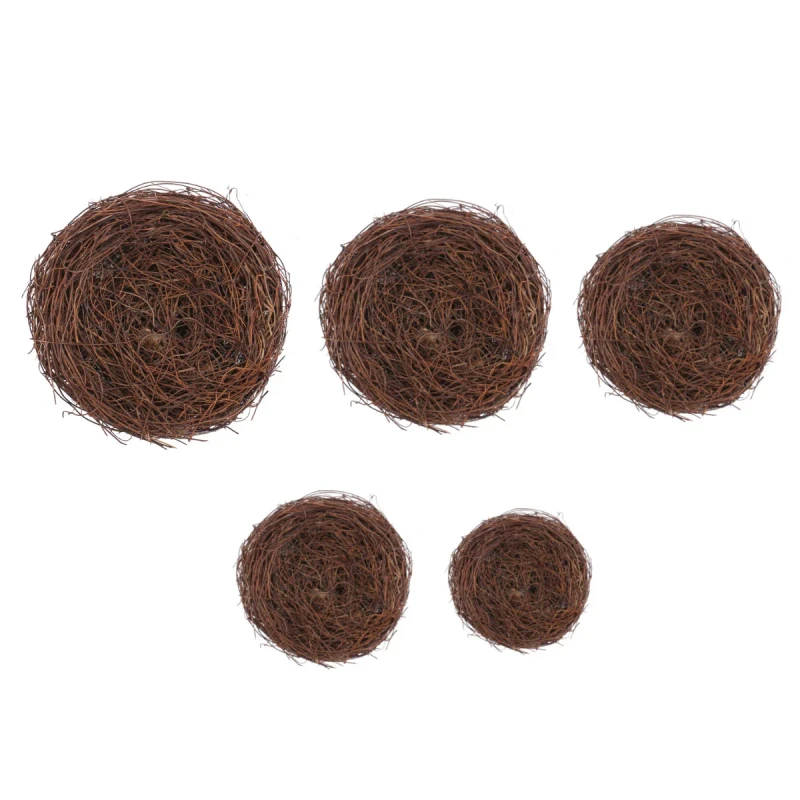 Easter Wicker Bird's Nest Artificial Nest Accents Yard Scene Setter