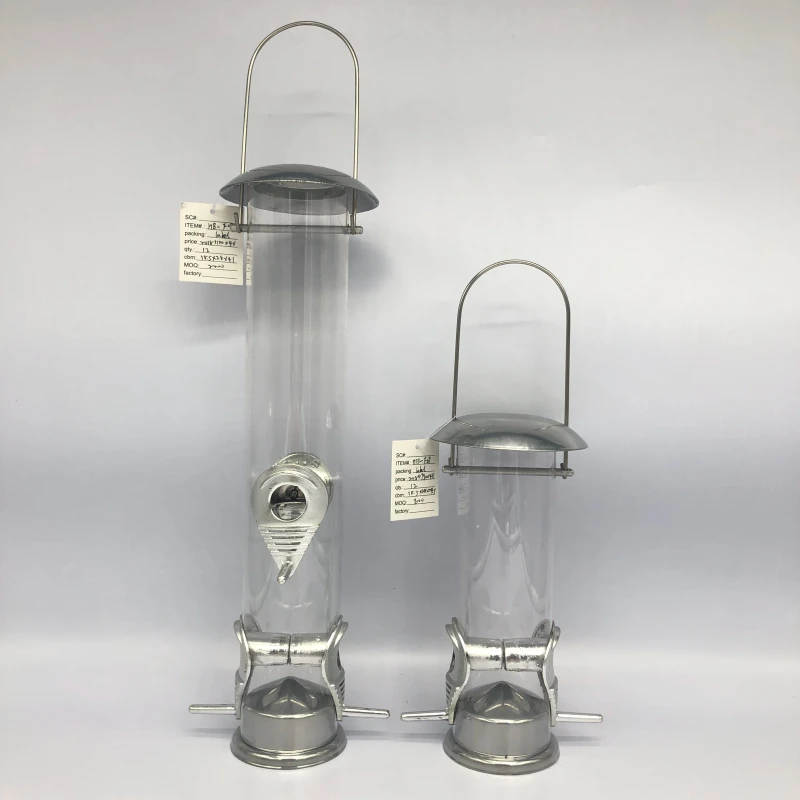Easy Clean Metal Seed Bird Feeder Hanging Garden Supplies