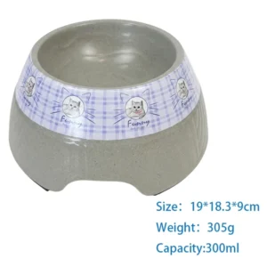 Easy Clean Pet Plastic Bowl for Dog and Cat for Food or Water Pet Feeder Customized Pattern