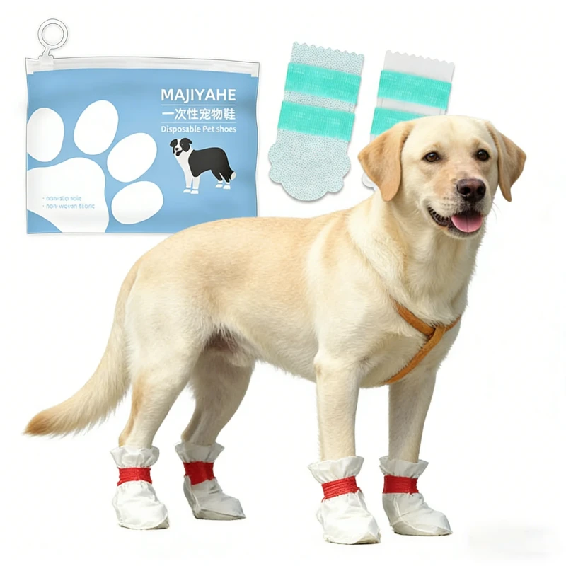 Easy On Dog Socks with Non Slip Soles Self Adjusting for Comfort