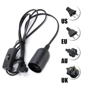 Easy Reptile Lamp Set Ceramic E27 Base Lamp Clip Holder with UVB UVA Bulb for Turtle Lizards & Amphibians