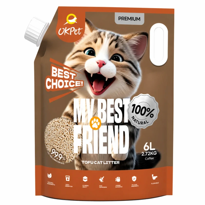 Eco Cat Litter Tofu Cat Litter Sand Pet Waste Disposal Supplies Strong Clumping Cat Litter Factory