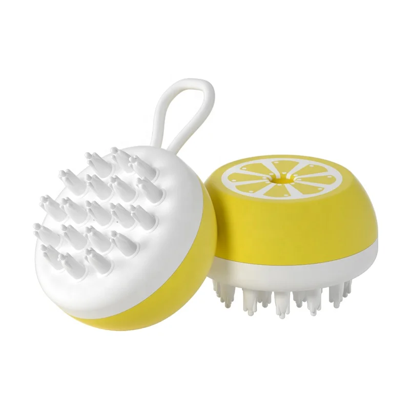 Eco Friendly 2 in 1 Pet Grooming Tools Dog Bathing Hair Brush Rubber & Plastic Silicone Grooming Brush