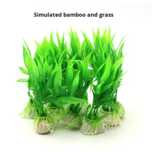 Eco Friendly Artificial Aquarium Plants Plastic Fish Tank Decorations for Living Room 220v Safe