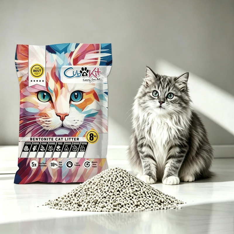 Eco Friendly Biodegradable Activated Carbon Mineral Cat Litter 4kg 5L Powerful Deodorizing and Flushable Feature