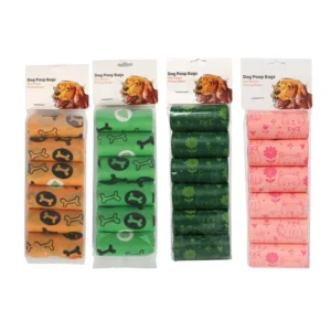 Eco-Friendly Biodegradable Dog and Cat Poop Bag Disposable Plastic Leak-Proof and Strong Portable Pet Waste Disposal