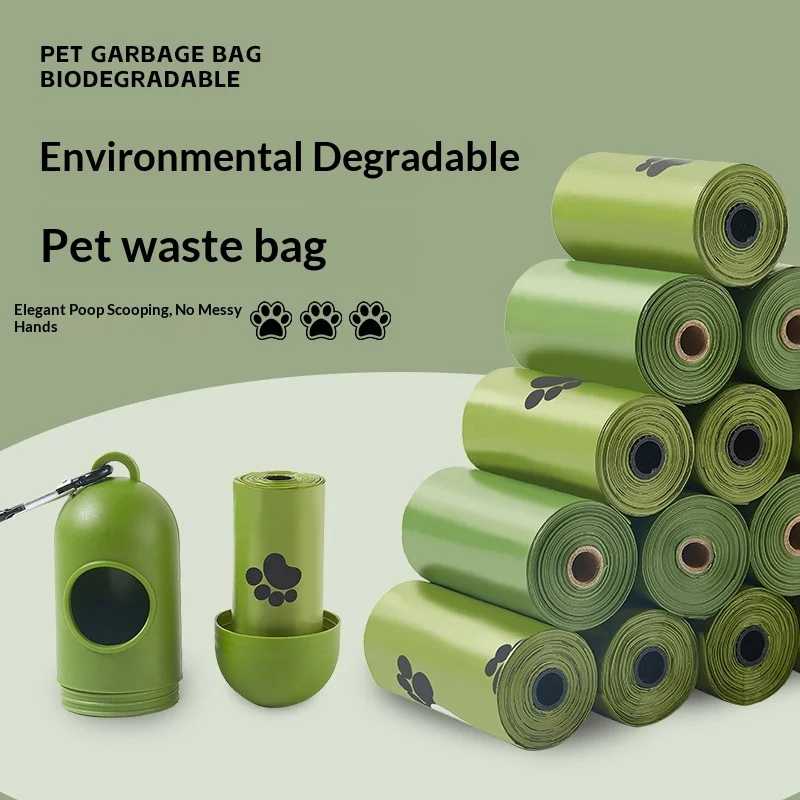 Eco Friendly Biodegradable Thickened Portable Disposable Pet Waste Bags for Cats and Dogs Factory Direct