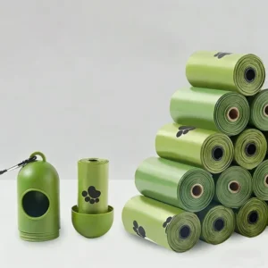 Eco-Friendly Biodegradable Waterproof EPI HDPE Dog Poop Scooper Poop Bags Dispenser Portable Outdoor Pet Waste Disposal