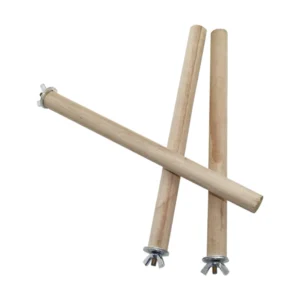 Eco-Friendly Bird Cage Supplies Wooden Perch Stick for Parrots and Pigeons Hanging Stand for Pigeon Support