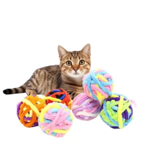 Eco Friendly Bite Resistant Roller Ball Self Play Pet Supplies for Cats and Dogs Cat Toys