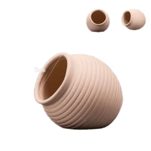 Eco Friendly Ceramic Tank Aquarium Decor Modern Style Rock Betta Fish Pot Shaped Hiding Holes Toys Small Fish Tank