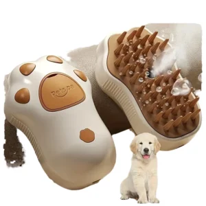 Eco Friendly Chargeable Plastic Dog & Cat Grooming Brush Set with High Quality Steam Hair Removal and Massager