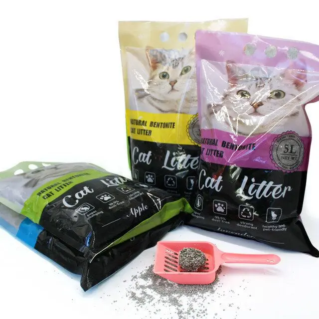 Eco Friendly Cleaning Low Dust Pet Accessories Best Clumping Highly Absorbent Broken Bentonite Cat Litter with Multiple Scented
