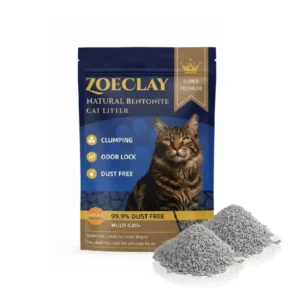Eco-Friendly Clumping Cat Litter with Activated Carbon Spherical Shape Bentonite Sand