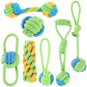 Eco Friendly Cotton Rope Dog Chew Toys Interactive Durable Pet Supplies for Puppy Training Made of Nylon