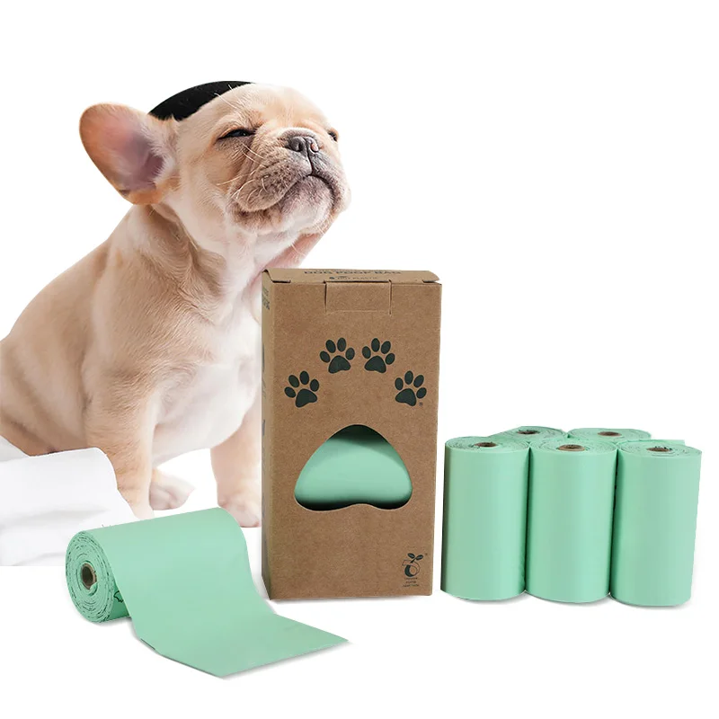 Eco Friendly Custom Cat Poop Pet Waste Bag Dispenser Biodegradable Plastic Leak Proof OK Compost Certified