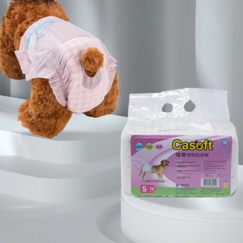 Eco Friendly Disposable Dog Cat Diaper Pad Absorbent Clean Soft Training Incontinence Pink Pet Diapers