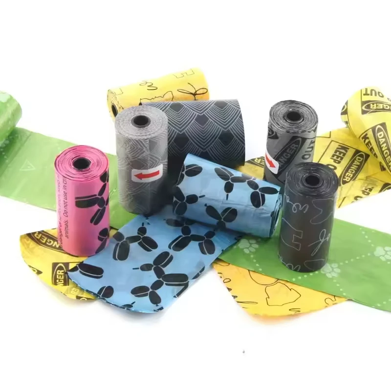 Eco Friendly Dog Poop Bags Thickened Pet Waste Disposal Made of HDPE+EPI Plastic Dog Walking Manufacturer