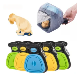 Eco Friendly Dog Pooper Scooper Expandable Pet Poop Picker Portable Dog Pooper Scooper with Bag for Small Large Pets