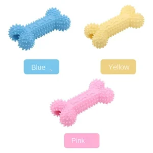 Eco Friendly Dog Toys Bite Resistant TPR Hollow Bones Puppy Molar Teeth Cleansing Depressing Toy Bones Pet Supplies