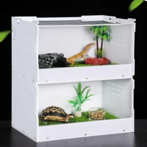 Eco Friendly Durable Acrylic Reptile Enclosure Insulated Box for Tortoises Hermit Crab Tank Supplies Reptile