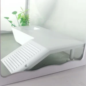 Eco Friendly Durable Plastic White Green Lightweight Dry Basking Platform Reptile Amphibian Supplies