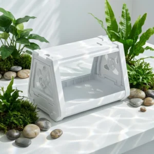 Eco Friendly Durable Reusable Small Plastic Pet Box Cage Tank Accessories for Reptiles Amphibians Landscaping Supplies