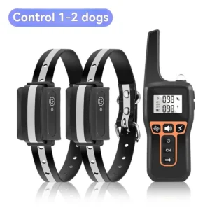 Eco Friendly Electronic Puppy Dog Training Device Remote Control Plastic Bark Stopper IP67 Waterproof Sound Collar Supplies