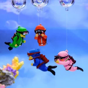 Eco Friendly Floating Aquarium Decorations Plastic Fish Tank Ornaments Durable Underwater Accessories for Aquascaping