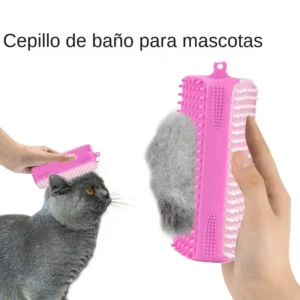 Eco Friendly Food Grade Silicone Massaging Brush Dog and Cat Hair Removal Tool Cleaning Kit Grooming Supplies with Customized Logo