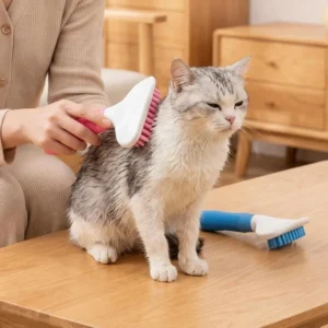 Eco Friendly Handheld Modern Pet Comb TPR & ABS Material for Dogs and Cats All Seasons Bathroom Use