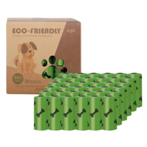 Eco Friendly High Quality 36 Roll Custom Printed Biodegradable Dog Poop Waste Bags Pet Waste Disposal