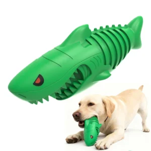 Eco Friendly High Quality Squeak Durable Rubber Shark Style Chew Pet Dog Toy