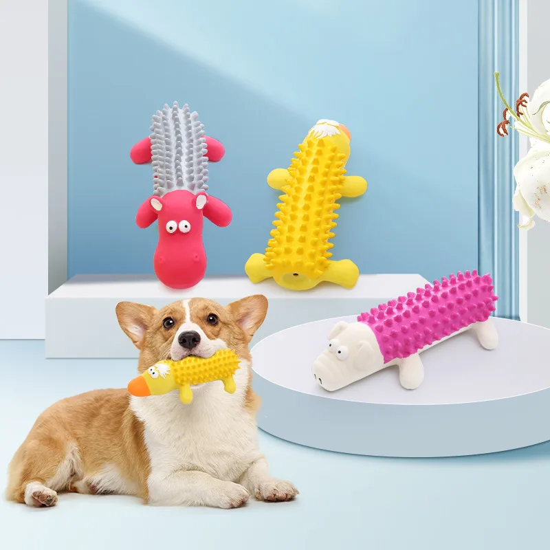 Eco Friendly Interactive Plush Dog Chewable Animal Sound Toy for Cats Movement Play Pet Supply Toy for Cats and Dogs