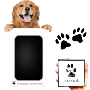 Eco Friendly Lightweight Pet Paw Print Impression Kit for Dogs Cats Paper Footprint Keepsake Square Design