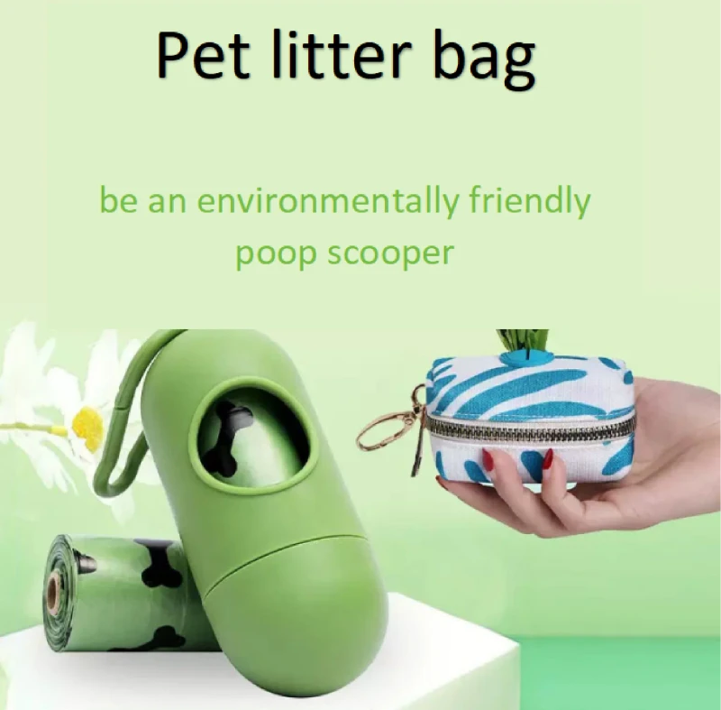 Eco Friendly Modern Dog Poop Dispenser Plastic Litter Roll Bags Odor Control for Pet Waste Disposal Walk Your Pet Confidence