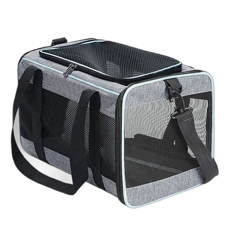 Eco Friendly Nylon Pet Travel Carrier Foldable Expandable for Small Dogs and Cats