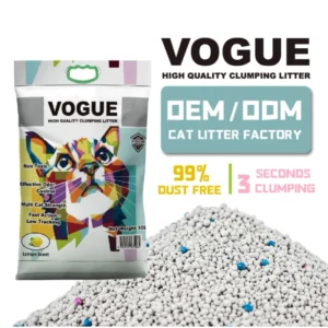 Eco Friendly Odor Control Dust Free Fast Clumping Highly Absorbent Bentonite Cat Litter