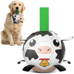 Eco Friendly PU Interactive Outdoor Training Specific Durable Chew Resistant Dog Soccer Ball Pet Toy