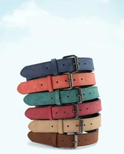 Eco Friendly PU Leather Dog Collar with Simple Solid Style Rivet Decoration Buckle Closure for Small Breeds