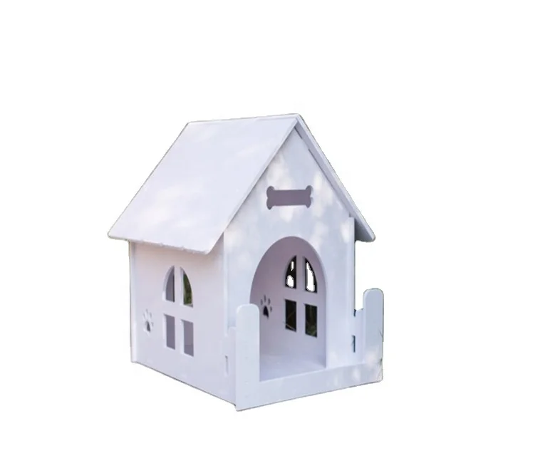 Eco Friendly PVC Pet Bed House Villa Collapsible Bed Waterproof Kennel for Dog Cat Furniture Outdoor Rabbit Hide House
