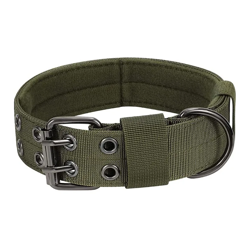 Eco Friendly Pet Adjustable Dog Collar Heavy Duty Nylon with Print Pattern Metal D Ring and Buckle