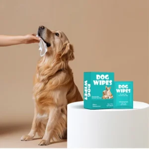 Eco-Friendly Pet Cleaning Wipes 10PCS Individually Wrapped Alcohol-Free Wipes for Dogs Cats
