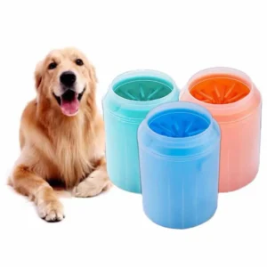 Eco Friendly Pet Dog Grooming Tool Paw Cleaner Cup Made Durable Plastic Silicone Rubber Outdoors Cats Small Animals