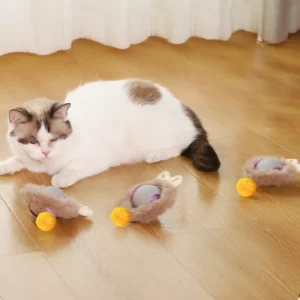 Eco Friendly Pet Interactive Toy Ball Automatic Teaser for Cat Dog Pet Supplies Smart Interactive Silicone Cat Pet Toy Ball