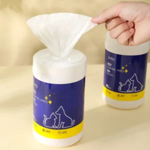 Eco Friendly Pet Wet Wipes 80 Pcs Box Pet Cleaning Wipes Alcohol Free Hypoallergenic Cat Dog Bathing Wipes